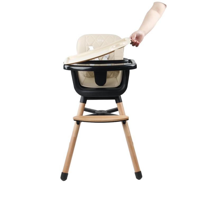 Ding Daily Beige Houten Kinderstoel