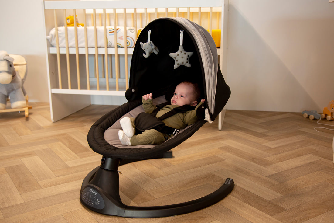 Ding Hugg Black Swing Babyschommel