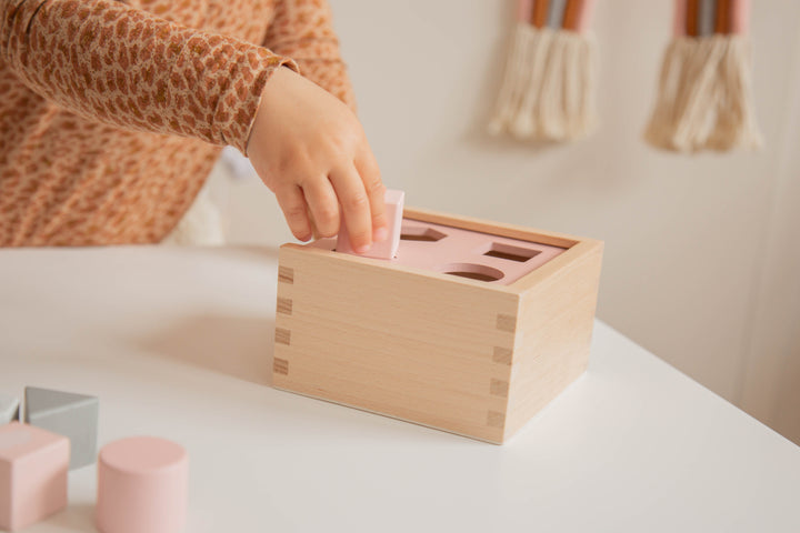 Label Label Roze Houten Vormenstoof