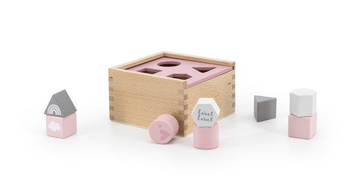 Label Label Roze Houten Vormenstoof