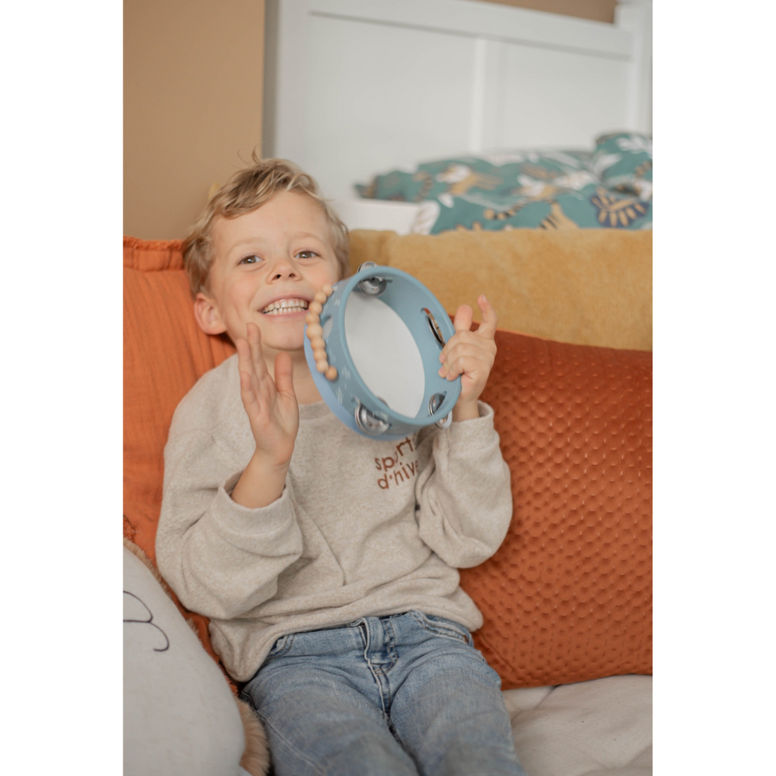 Label Label Tamboerijn Hout Blauw