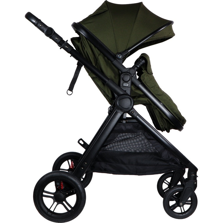 Ding Liam Forest Green 3-in-1 Combi Kinderwagen Incl. Autostoel