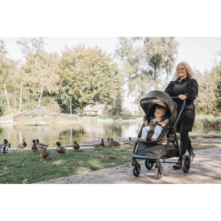 Ding Liam Forest Green 3-in-1 Combi Kinderwagen Incl. Autostoel