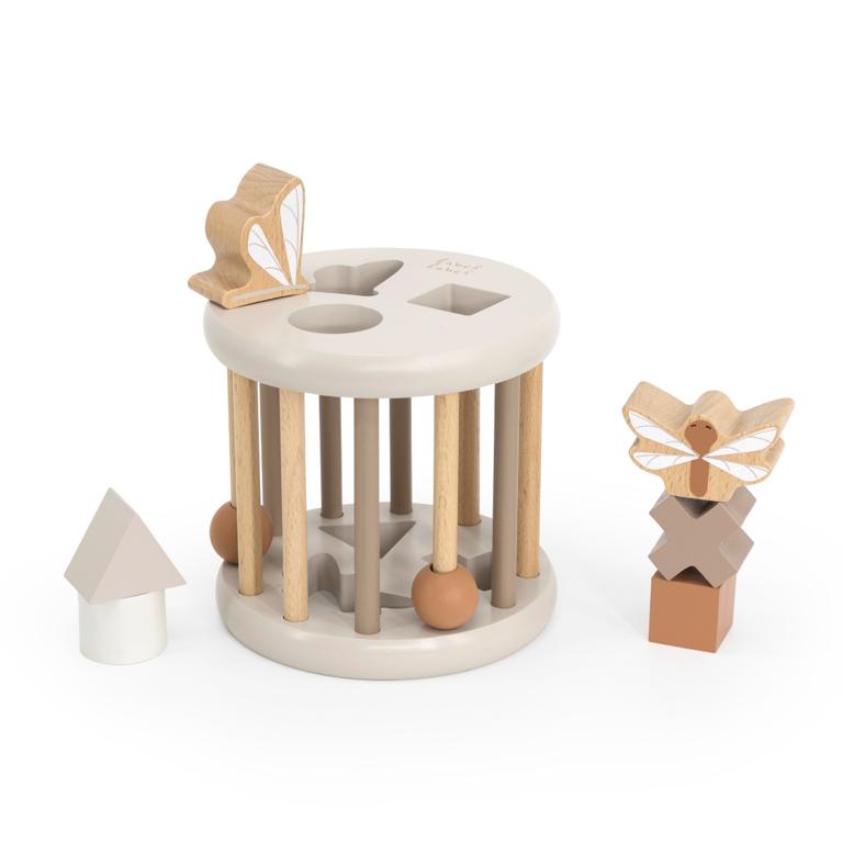 Label Label Nougat Houten Rollende Vormenstoof